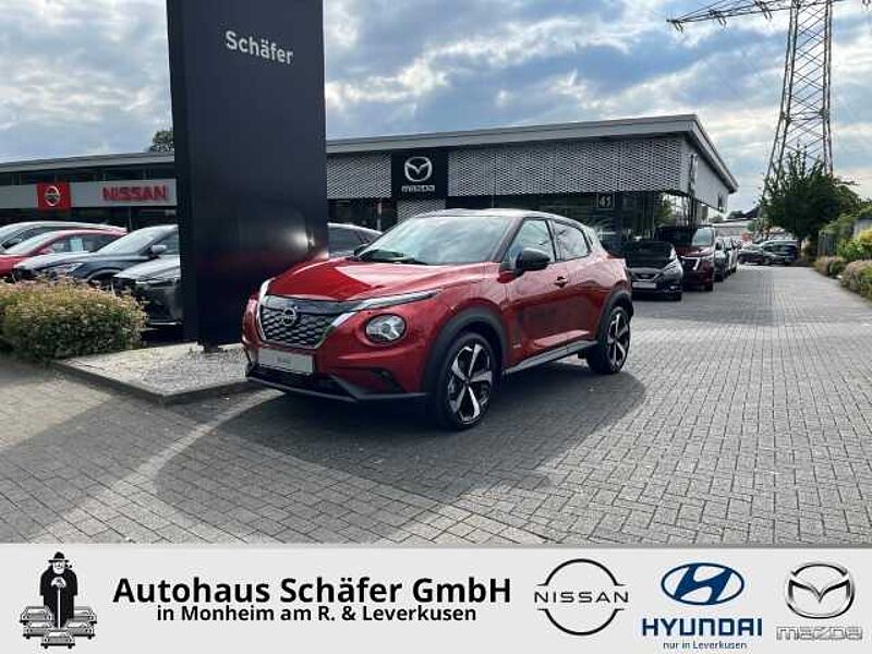 Nissan Juke TEKNA 1.6 Hybrid 4AMT Bose 2-Farben-Lack. Leder Soundsystem 360 Kamera LED ACC