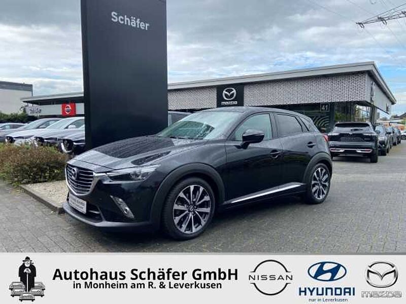 Mazda CX-3 Sport Gar. HUD SHZ Klimaautom Temp Allwetterreifen Rückfahrkam. Notbremsass. Spu