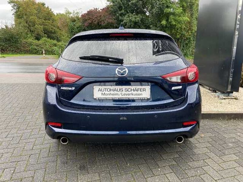 Mazda 3 Exclusive Gar. HUD LenkradHZG SHZ Temp Navi Klimaautom Notbremsass. Verkehrszeic