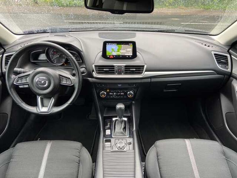 Mazda 3 Exclusive Gar. HUD LenkradHZG SHZ Temp Navi Klimaautom Notbremsass. Verkehrszeic