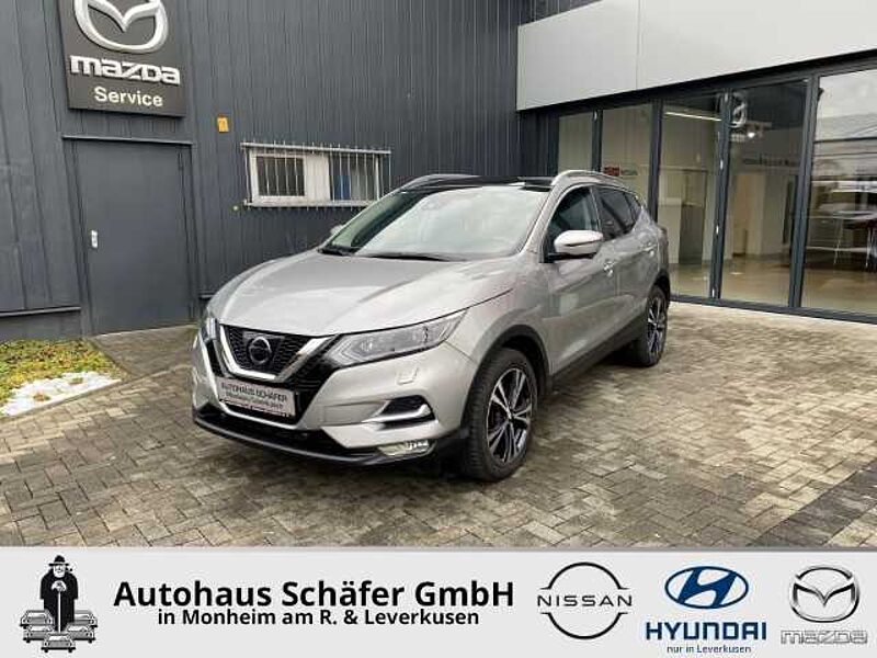 Nissan Qashqai N-Connecta Panorama 8-fach Bereift Navi 360 Kamera LED Blendfreies Fernl. Kurven